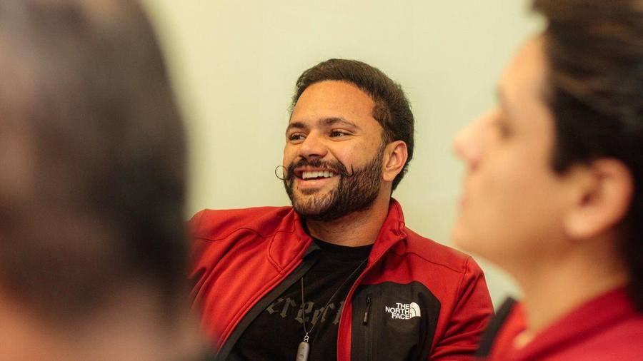 Gabriel Viana com gestores em formação